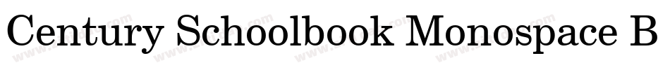 Century Schoolbook Monospace BT字体转换